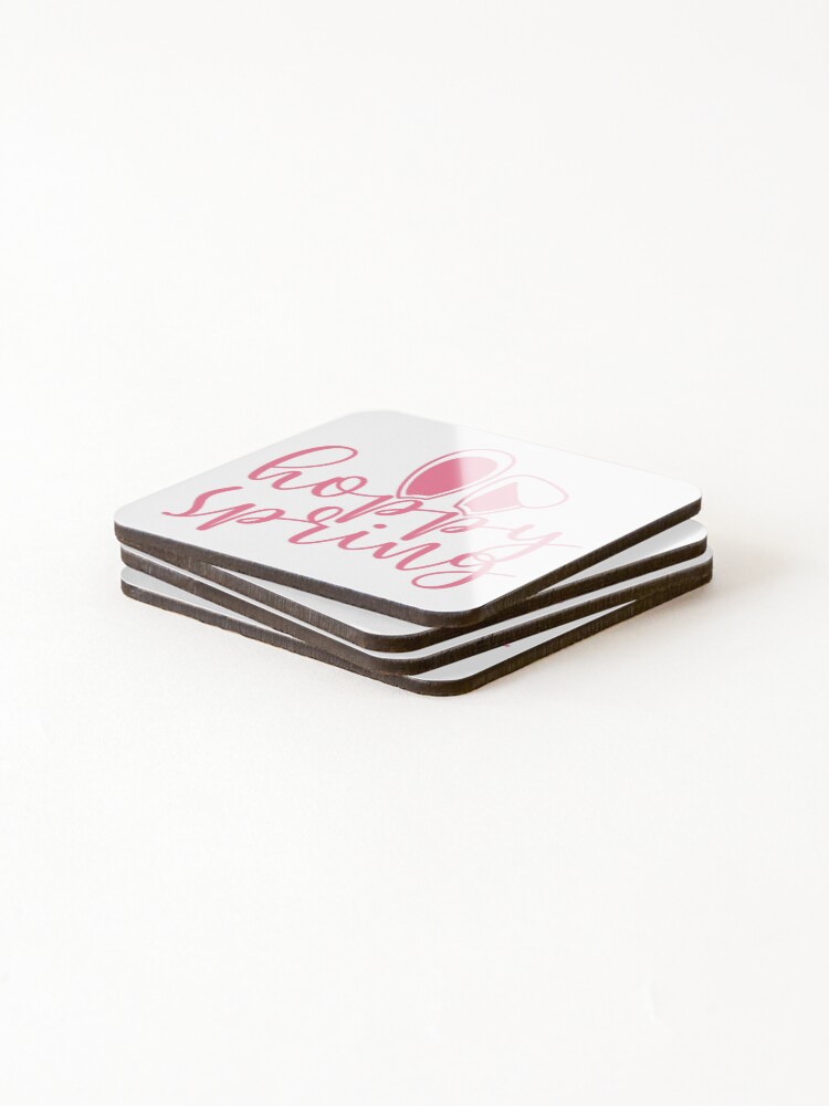 Thumbnail 4 of 5, Coasters (Set of 4), Hoppy Spring designed and sold by ChelleCreate.