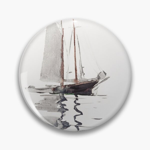 Item preview, Two–masted Schooner with Dory (1894) by Winslow Homer designed and sold by Quilar.