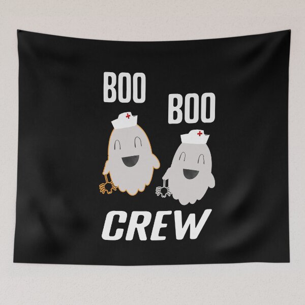 Item preview, Boo Boo Crew Funny Halloween Nurse Ghost designed and sold by SharpThreadZ.