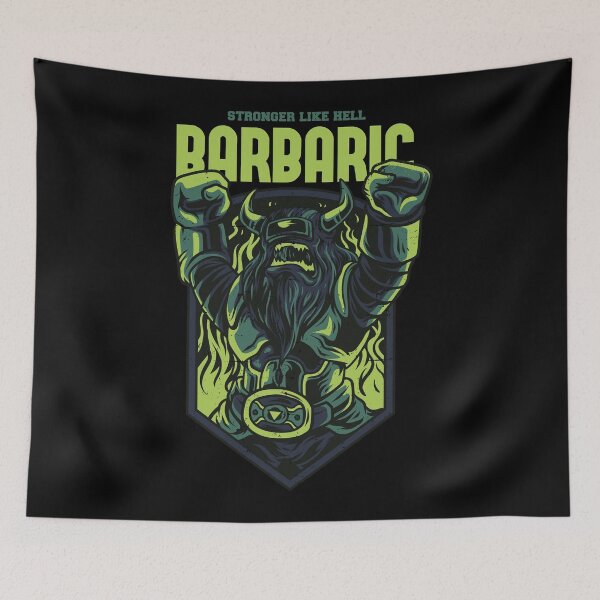 Item preview, Stronger Than Hell Barbaric Robot designed and sold by Vector Scout Lab.