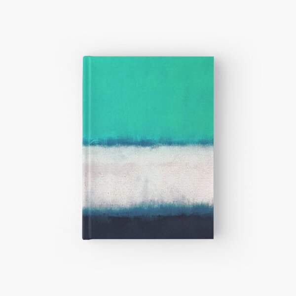 Mark Rothko Green White Blue ,mark rothko painting#4 Hardcover Journal