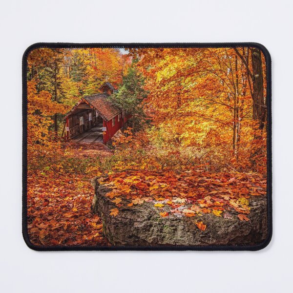 Item preview, Covered Bridged in the Autumn  designed and sold by Sonya Umble.