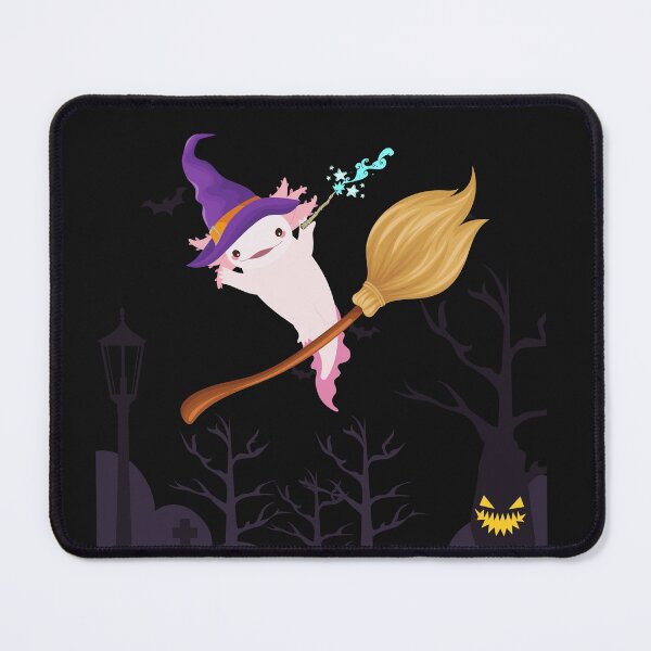 Item preview, Halloween Axolotl Lover Walking Fish Axolotl witch designed and sold by Anela-MC.