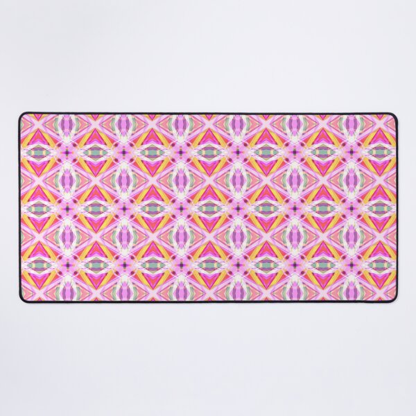 Item preview, Colorful Summer Pink Yellow Green Geometric Star Pattern Mosaic designed and sold by PatternPerfect.