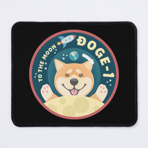 Item preview, Doge-1 Moon Mission Patch designed and sold by DesignCats.