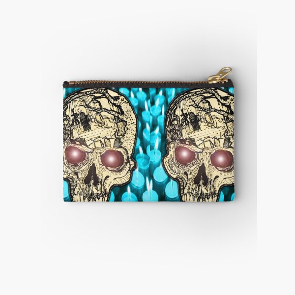 Item preview, espdzines skull & blue candels designed and sold by EspDzines.