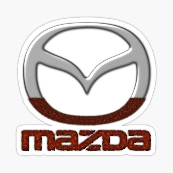 JNIGEL Logo Aufkleber Abzeichen für Mazda, Buchstaben Wort Emblem