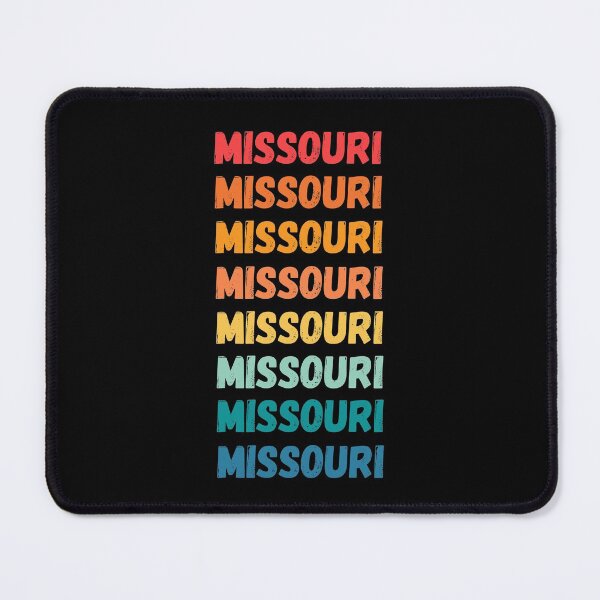 Item preview, MISSOURI - repeated retro vintage sunset colors with a distressed design effect Graphic T-Shirt | Essential T-shirt designed and sold by printdot.