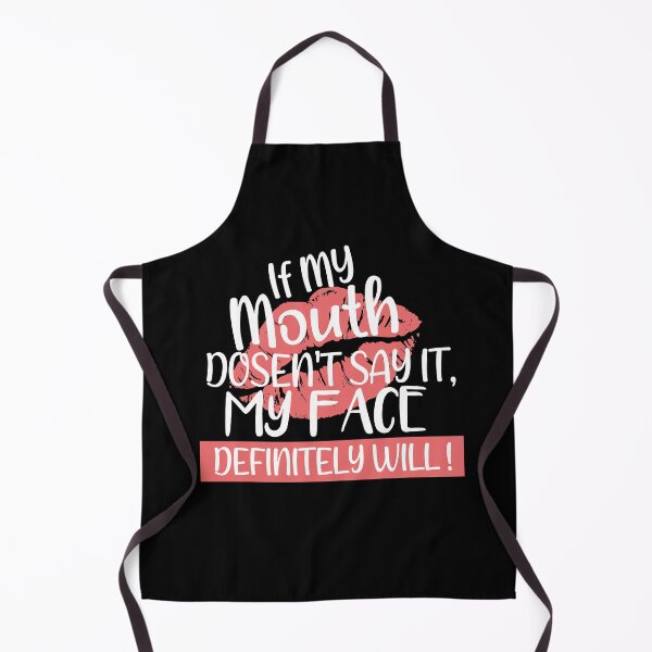 Item preview, If My Mouth Doesn't Say It My Face Definitely Will Lips Funny Saying T-Shirt, designed and sold by bilal233.