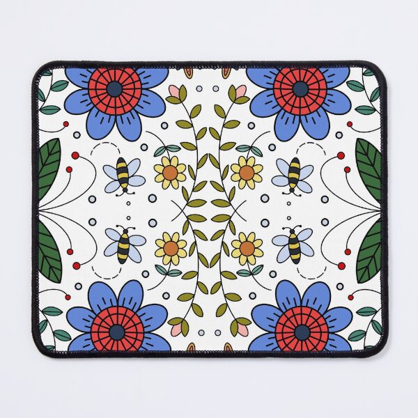 Item preview, Folk Art Colorful Flowers  designed and sold by Gsallicat.