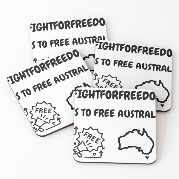 Item preview, #FreeAustralia - Free Australia, TShirt, Hat, Bags, Mask, hashtag, Black Print designed and sold by hashteeme.