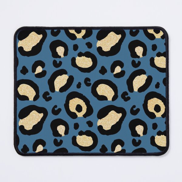 Item preview, Blue and Gold Leopard Print designed and sold by Julie Erin Designs.