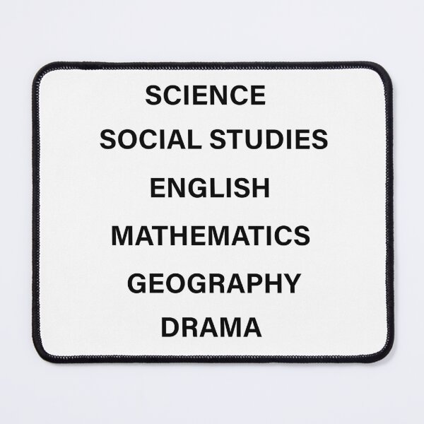 Item preview, School subjects designed and sold by Dinashop.