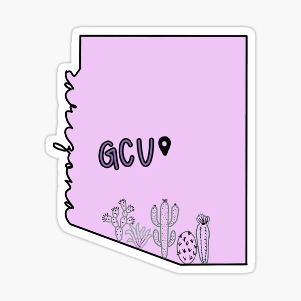 GCU Splatter Hexagon Sticker