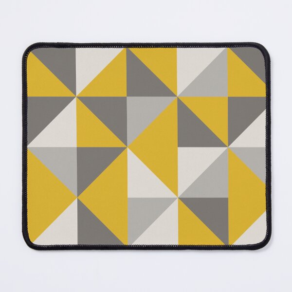 Item preview, Retro Triangle Design in Yellow and Grey designed and sold by latheandquill.