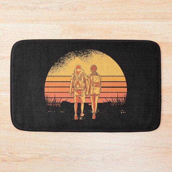 Item preview, Backpacker couple Retro sunset designed and sold by TamGustam.
