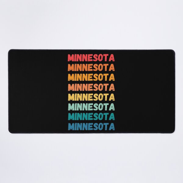 Item preview, MINNESOTA  - repeated retro vintage sunset colors with a distressed design effect Graphic T-Shirt | Essential T-shirt designed and sold by printdot.