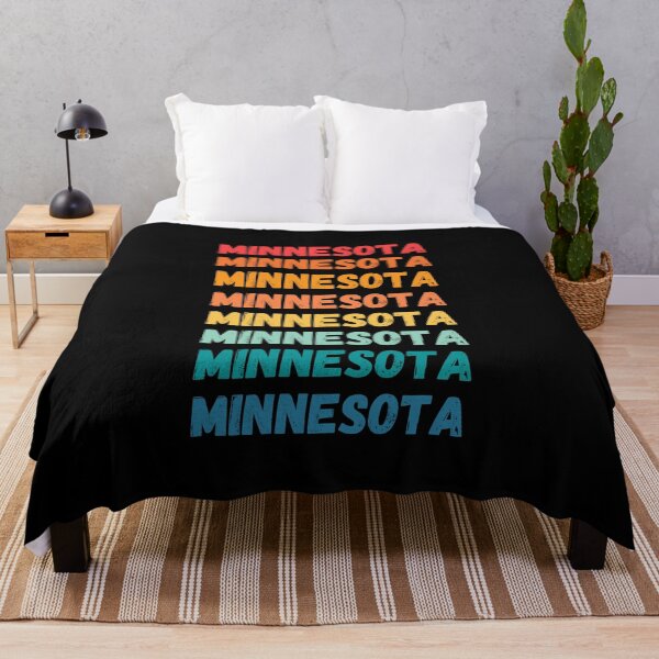 Item preview, MINNESOTA  - repeated retro vintage sunset colors with a distressed design effect Graphic T-Shirt | Essential T-shirt designed and sold by printdot.