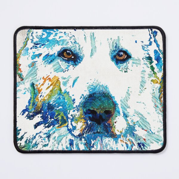 Item preview, Colorful Great Pyrenees Dog - Sharon Cummings designed and sold by Sharon Cummings Art.