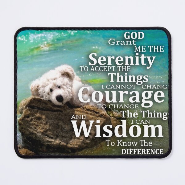 Item preview, Adorable Teddy Bear Serenity Prayer - Sharon Cummings designed and sold by Sharon Cummings Art.