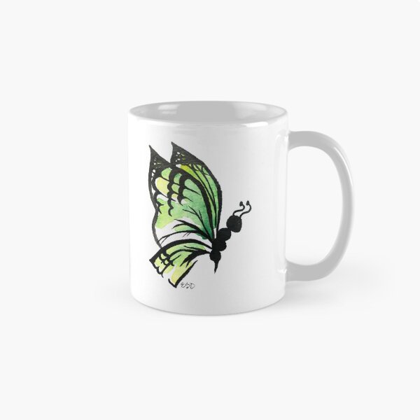 Item preview, Green Watercolor Butterfly  designed and sold by EmDamArt.