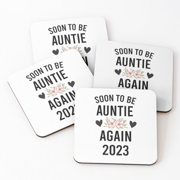 Item preview, soon to be auntie again 2023, funny, Aunt Pregnancy Announcement Gifts, New Aunt Auntie, Promoted designed and sold by adjamine.