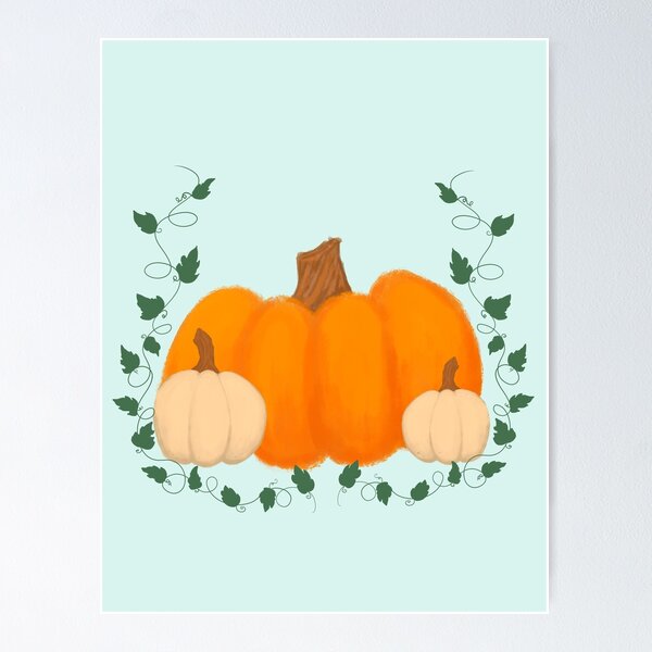 Item preview, Pumpkin Patch Pretty Fall Art designed and sold by Punderstandable.