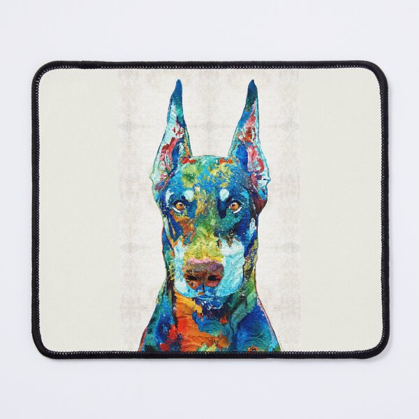 Item preview, Colorful Doberman Pinscher Dog Art - by Sharon Cummings designed and sold by Sharon Cummings Art.