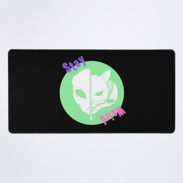 Item preview, Stay Weird - Cat in Alien Suit designed and sold by Quirkdom.