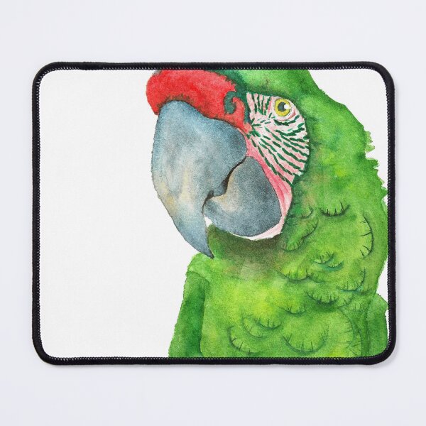 Item preview, Great green macaw watercolor designed and sold by L'Atelier Oranjade.
