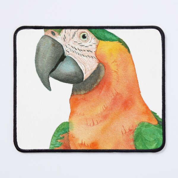 Item preview, Catalina Macaw hybrid macao x ararauna parrot watercolor designed and sold by L'Atelier Oranjade.