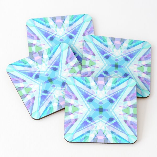 Item preview, Colorful Summer Blue Purple Green Geometric Star Pattern Mosaic designed and sold by PatternPerfect.