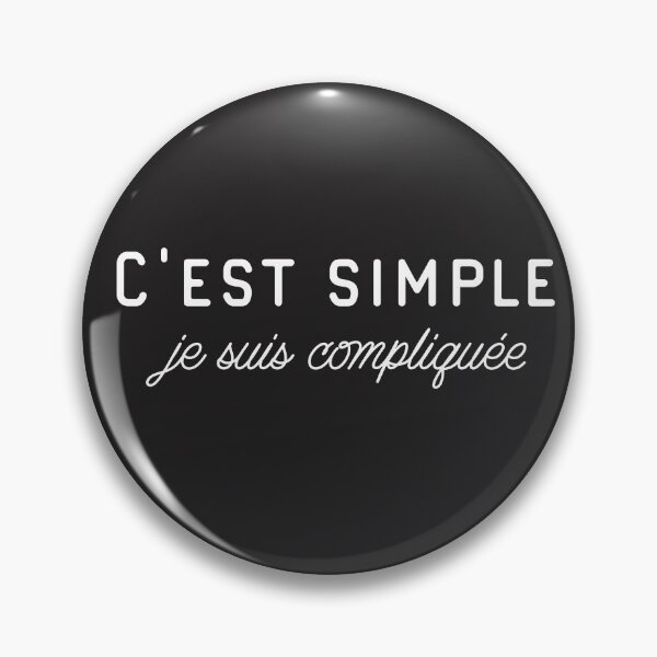 Aperçu de l'œuvre Funny French Saying Shirt C'est Simple Je Suis Compliquee Gift créée et vendue par cssdru.
