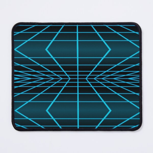 Item preview, 80's Retro Blue Grid Pattern designed and sold by Punderstandable.