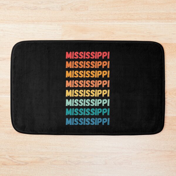 Item preview, MISSISSIPPI  - repeated retro vintage sunset colors with a distressed design effect Graphic T-Shirt | Essential T-shirt designed and sold by printdot.