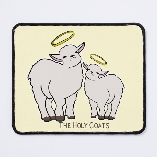 Item preview, Holy Goats Funny Animal Design designed and sold by Punderstandable.
