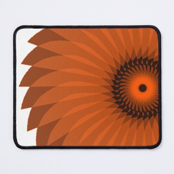 Item preview, Abstract Orange & Brown Spiral Flower designed and sold by SXW Designs.