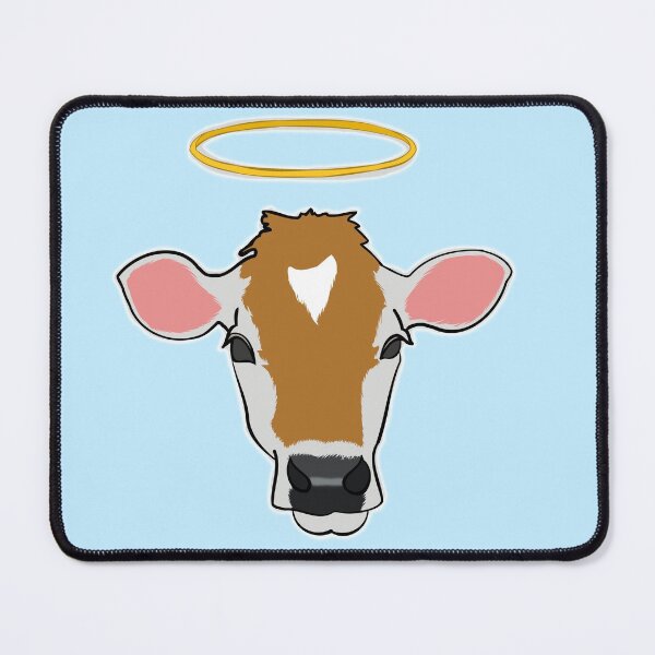 Item preview, Holy Cow Farm Cow with Halo designed and sold by Punderstandable.