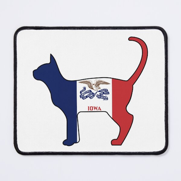 Item preview, State of Iowa Flag for Cat Lovers designed and sold by Gsallicat.