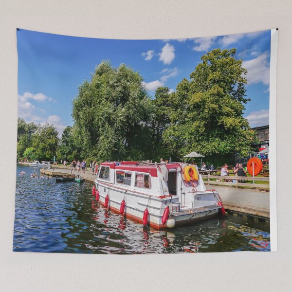 Item preview, Boat on Norfolk Broads designed and sold by ScenicViewPics.