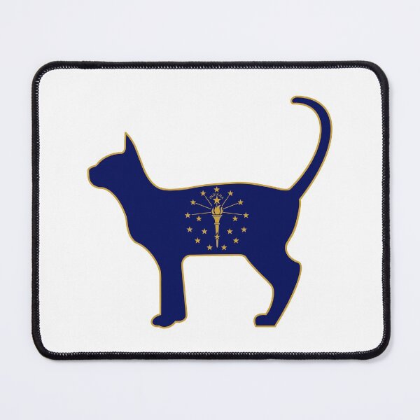 Item preview, State of Indiana Flag for Cat Lovers designed and sold by Gsallicat.
