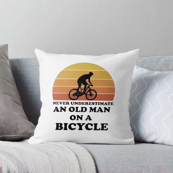 Item preview, never underestimate an old man on a bicycle, Birthday Gifts, Men's Bicycle, Fathers Day Gift Idea, Gifts For Cyclist designed and sold by adjamine.