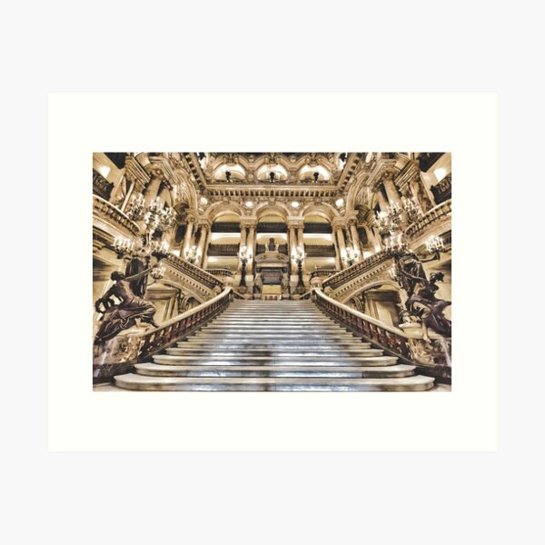 Palais Garnier Grand Staircase Art Print