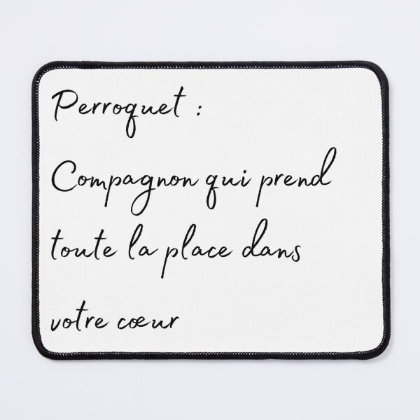 Item preview, Parrot take all the place in your hearth french quote designed and sold by L'Atelier Oranjade.