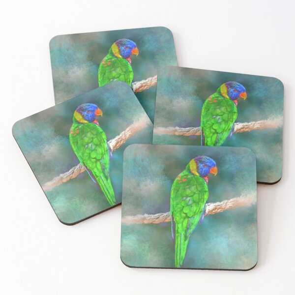 Item preview, Bird 80 Green Parrot designed and sold by artbylucie.