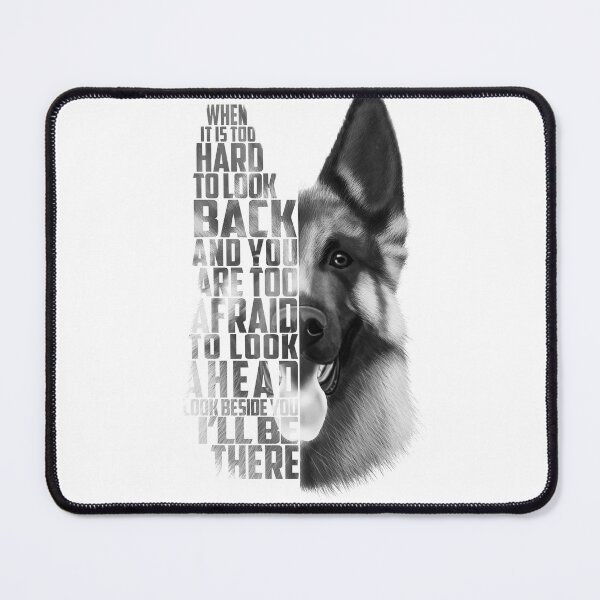 Item preview, German Shepherd Quote, German Shepherd Text, German Shepherd Black and white designed and sold by RomanDigitalArt.