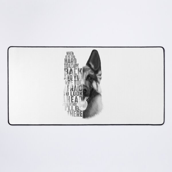 Item preview, German Shepherd Quote, German Shepherd Text, German Shepherd Black and white designed and sold by RomanDigitalArt.