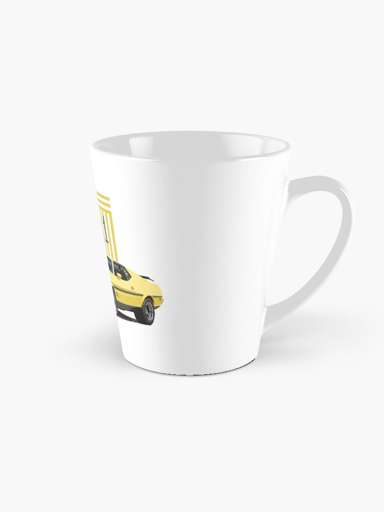 Handmade - Mustang Muscle Car Coffee Mug - Red wrap around design -Perfect  Gift