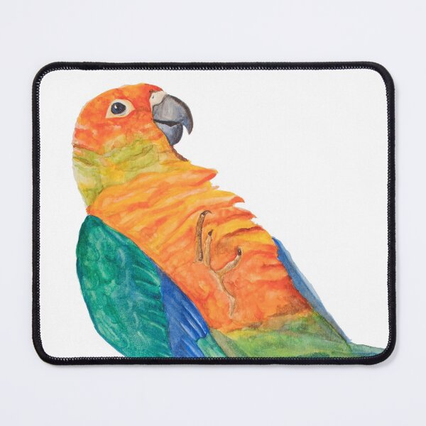 Item preview, Sun parakeet Print, Bird Prints, Parrot Poster Bresil Animal Wall Art Tropical Bird Art Bird Print Aratinga Art designed and sold by L'Atelier Oranjade.