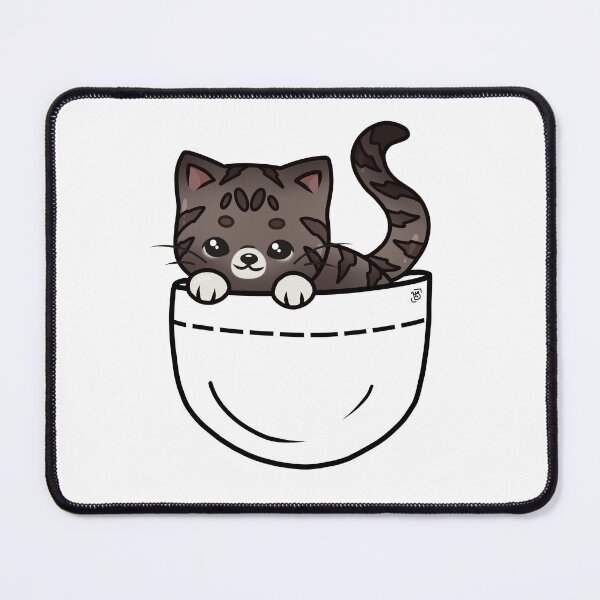 Item preview, Pocket Kitten (grey tabby) designed and sold by heysoleilart.